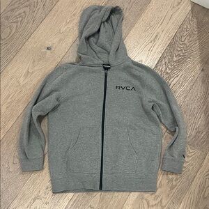 RVCA Kids Gray Zip-Up Hoodie